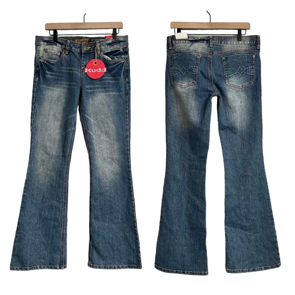 Vintage MUDD Deadstock Y2K Flare Jeans Size 11 32x32